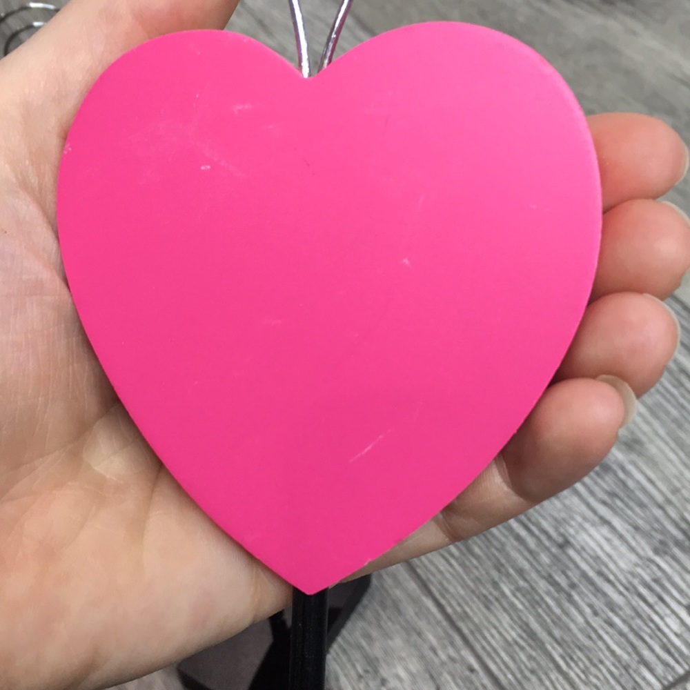 Lot of 4 Heart Photo holders w/Pink/Zebra hearts - Picture 8 of 12